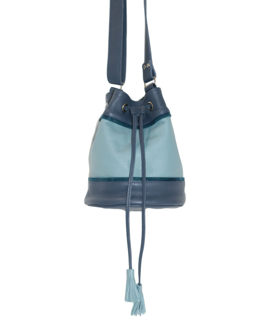 Sac seau « Asha » Bleu...